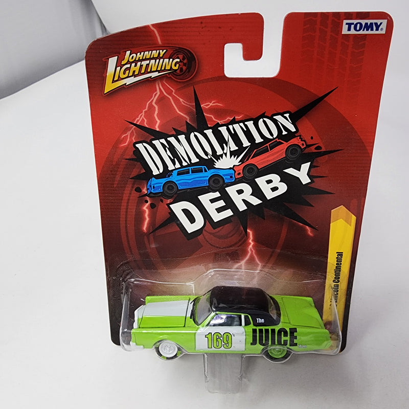 1969 Lincoln Continental 27 * Green * Johnny Lightning Demolition Derby
