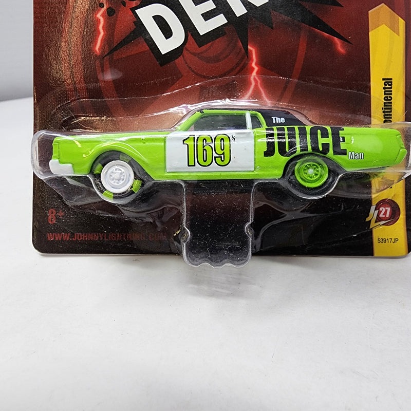 1969 Lincoln Continental 27 * Green * Johnny Lightning Demolition Derby