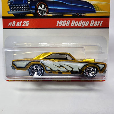 1968 Dodge Dart #3 * Gold * Hot Wheels Classics Series