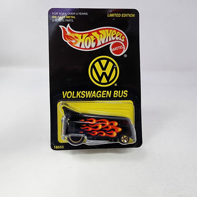 Volkswagen Bus  * Hot Wheels Limited Edition VW Black w/ Flames