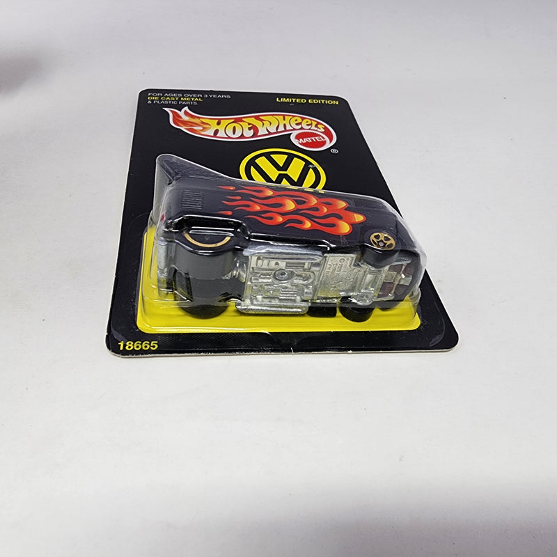 Volkswagen Bus  * Hot Wheels Limited Edition VW Black w/ Flames