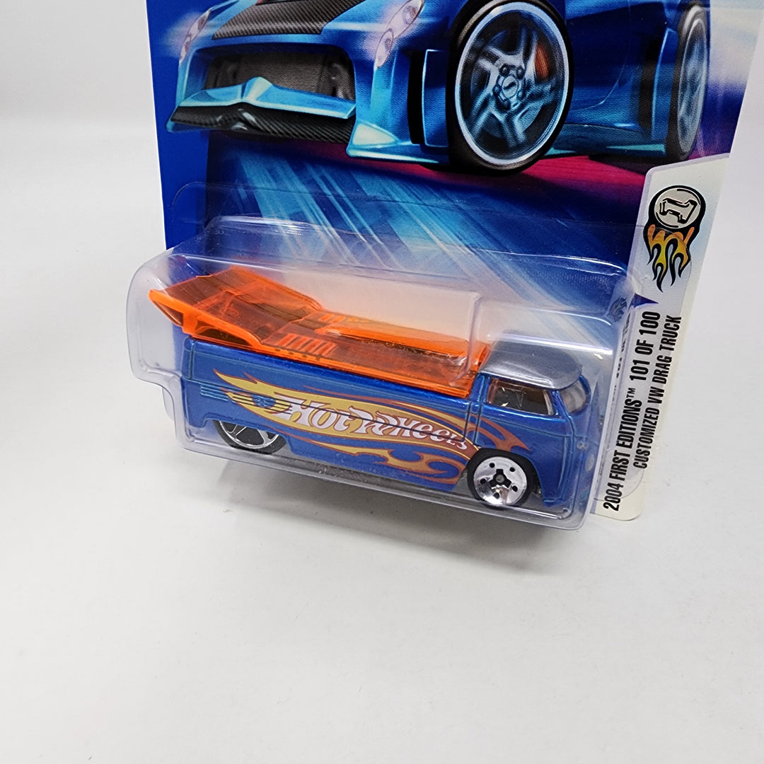 ミニカー HotWheels 2004 First Editions DRAG TRUCK Customized VW Drag Truck * Hot Wheels 2004 First Edition