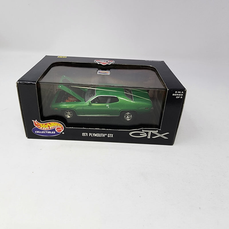 1971 Plymouth GTX * Green * Hot Wheels Collectibles 1:43 Scale