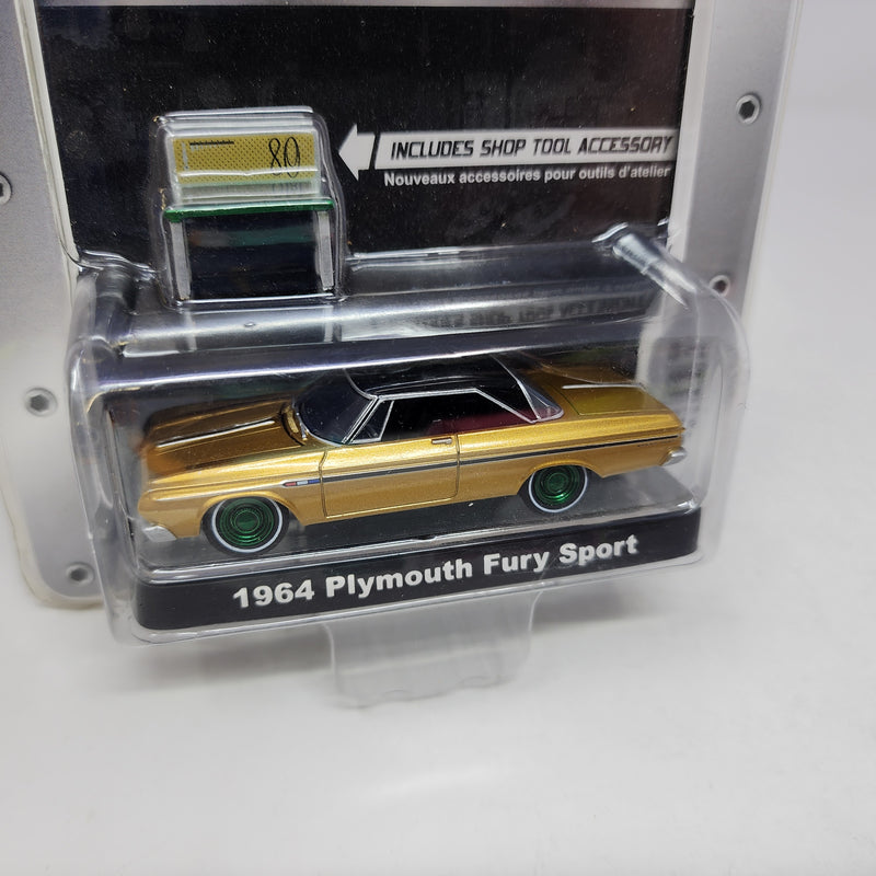 1964 Plymouth Fury Sport * Greenlight Muscle Garage Hobby * Chase Green Machine