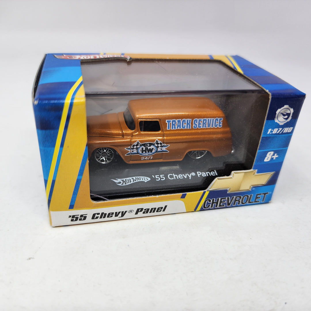 55 Chevy Panel * Orange * Hot Wheels * 1:87 Scale