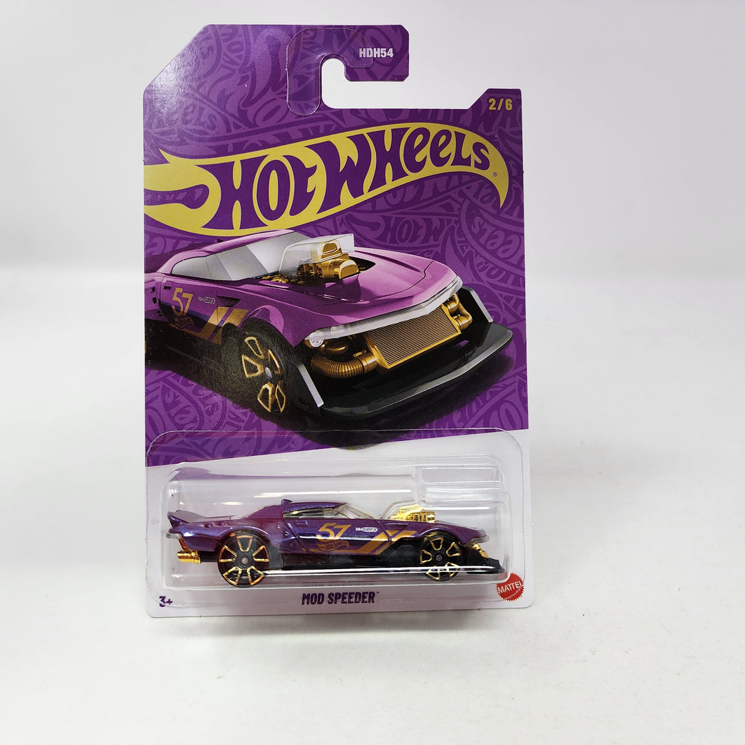 Mod Speeder #2 * 2025 Hot Wheels Pearl & Chrome 57th Anniversary