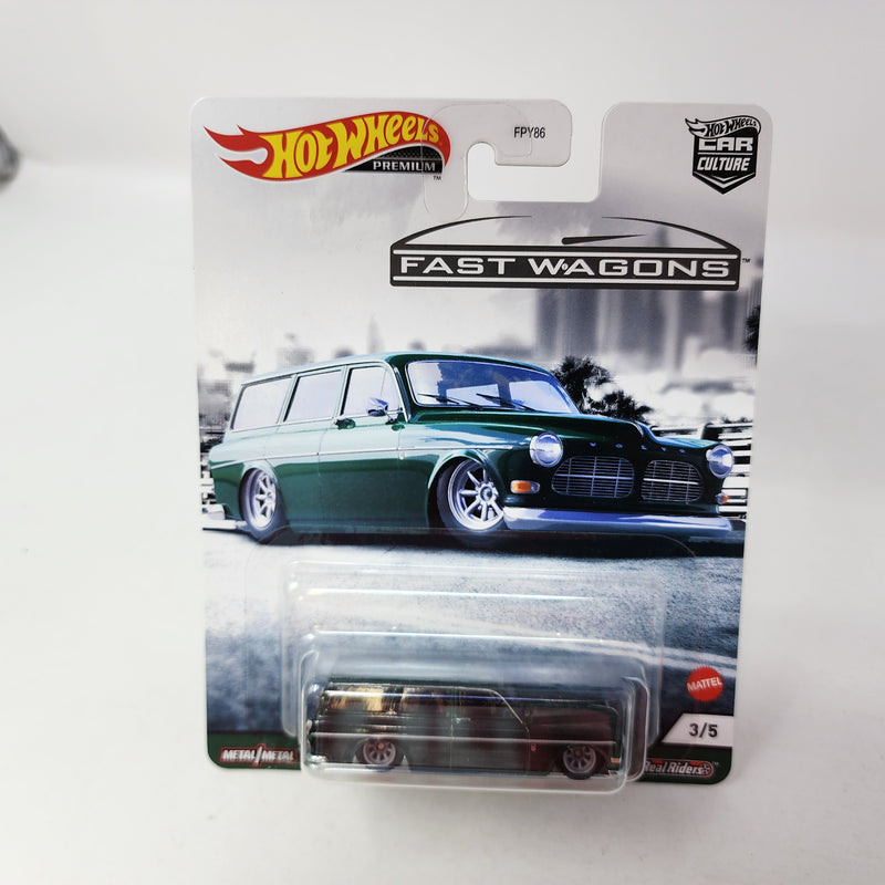 Volvo P220 Amazon Wagon * Green * Hot Wheels Car Culture Fast Wagons