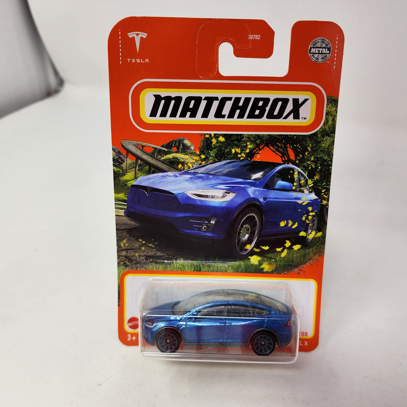 Tesla Model X * Blue * Matchbox Basic Series