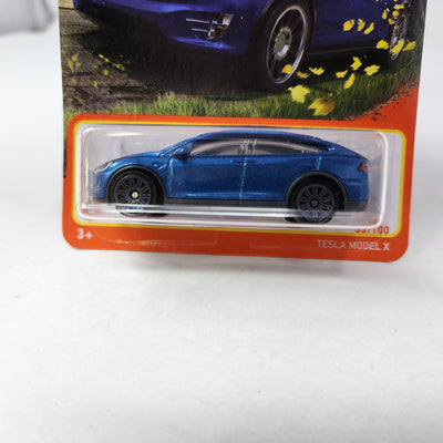 Tesla Model X * Blue * Matchbox Basic Series