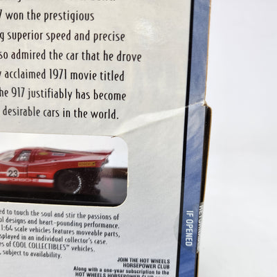 Porsche 917 * Hot Wheels 100% Black Box