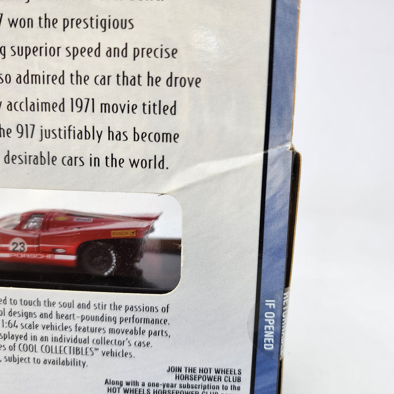 Porsche 917 * Hot Wheels 100% Black Box