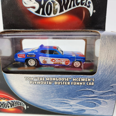 Tom The Mongoose McEwen's Plymouth Duster Funny Car * Hot Wheels 100% Black Box