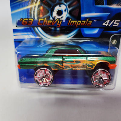 '63 Chevy Impala #104 * Green * Hot Wheels 2006