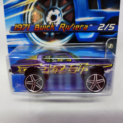 1971 Buick Riviera #102 * Purple * Hot Wheels 2006