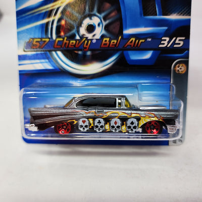 '57 Chevy Bel Air #83 * Grey * Hot Wheels 2006