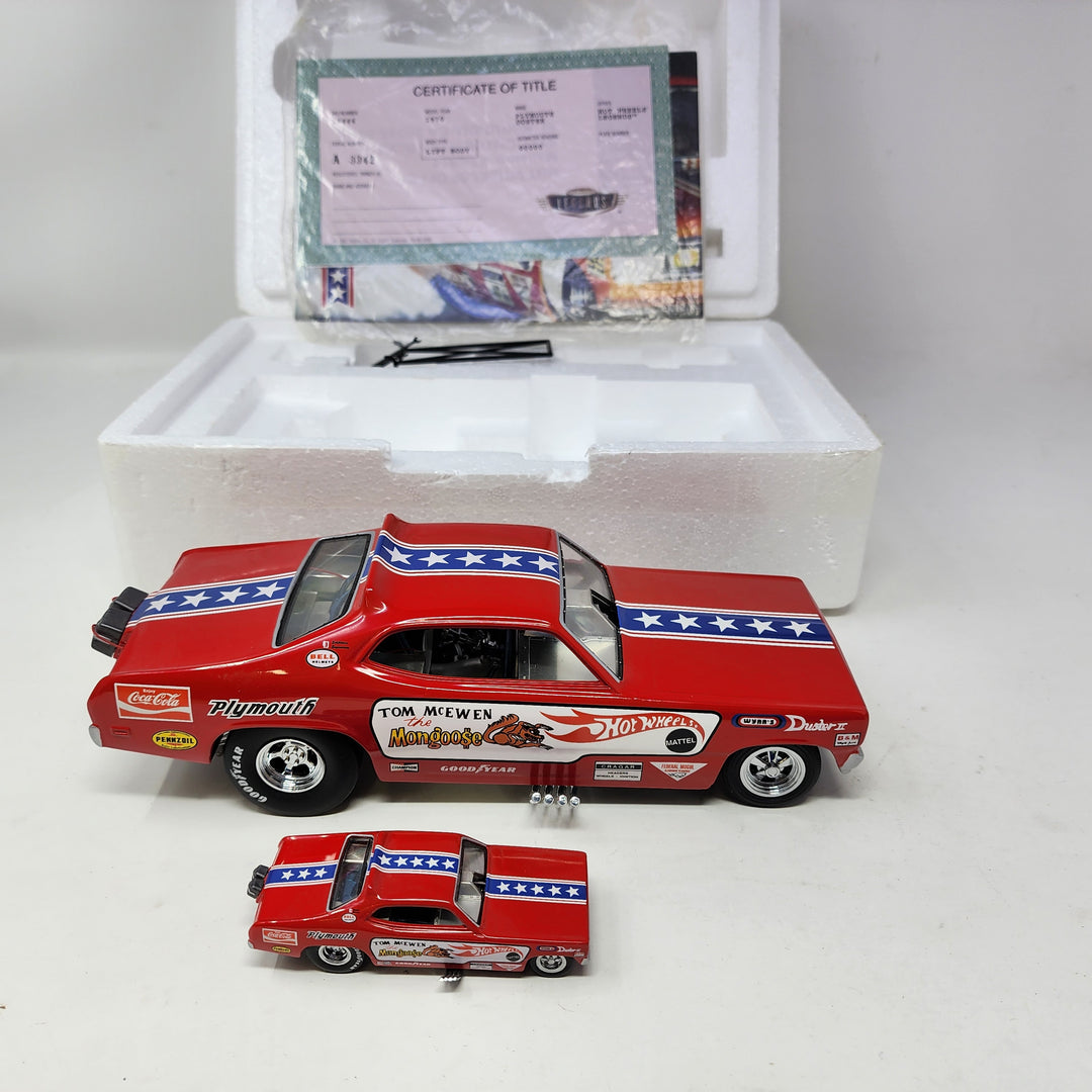 ミニカー HOT WHEELS FUNNY CLASSIC Hot Wheels 2010 Ford Mustang Funny Car HW Racing 10/10 RED