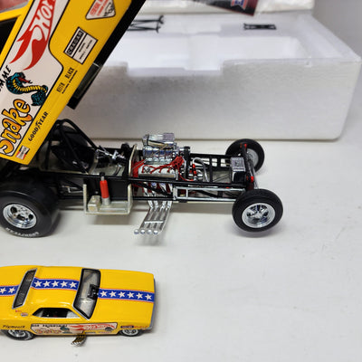 Hot Wheels Legends Funny Car '70 Plymouth Barracuda Snake 1/24 Scale & 1/64 Scale (Copy)