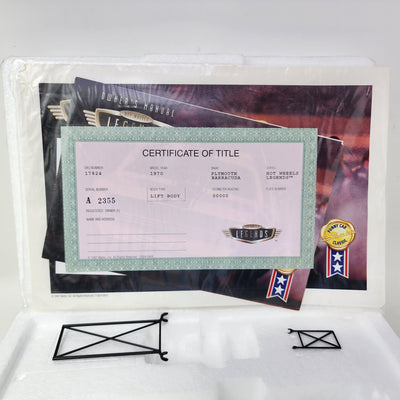 Hot Wheels Legends Funny Car '70 Plymouth Barracuda Snake 1/24 Scale & 1/64 Scale (Copy)
