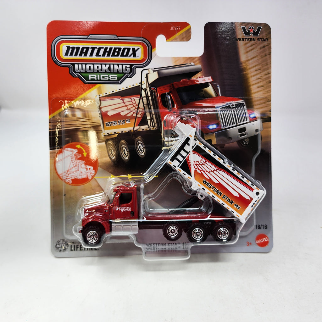 Western Star 49X #16/16 * RED * 2025 Matchbox Working Rigs