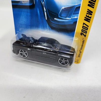 Chevy Silverado #20 * BLACK * Hot Wheels 2007