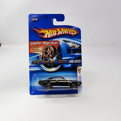'69 Pontiac GTO #18 * FTE Rims * Hot Wheels 2005