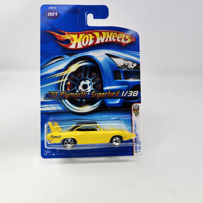 '70 Plymouth Superbird #1 * 5sp Rims Rare * Hot Wheels 2006