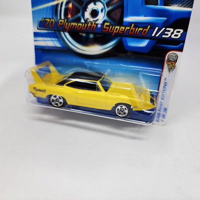 '70 Plymouth Superbird #1 * 5sp Rims Rare * Hot Wheels 2006