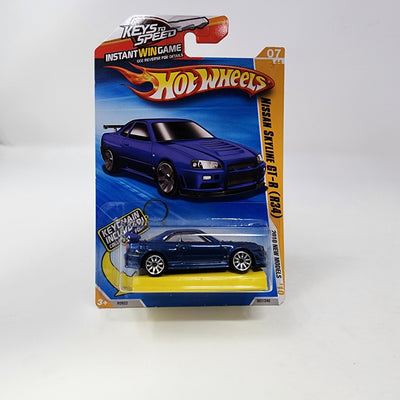 Nissan Skyline GT-R R34 * Keys To Speed Keychain * Hot Wheels 2010