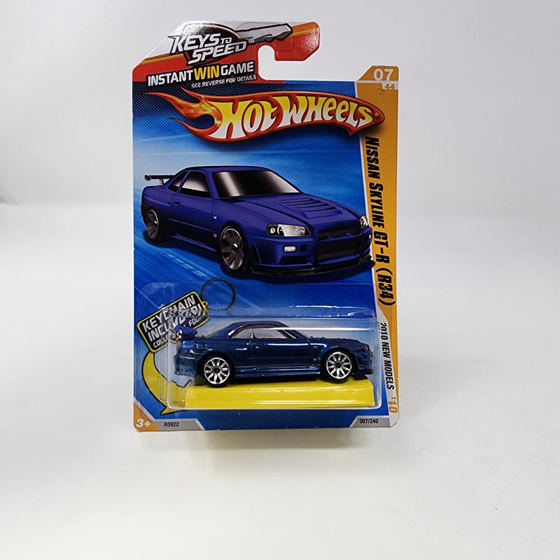 Nissan Skyline GT-R R34 * Keys To Speed Keychain * Hot Wheels 2010