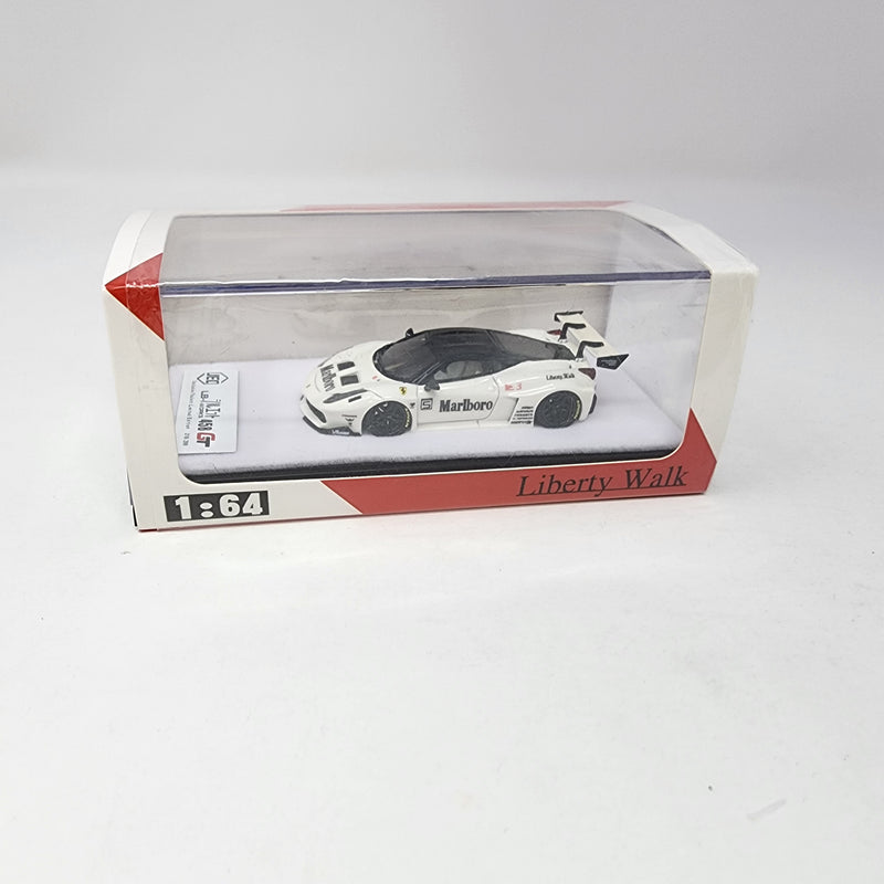 1:64 Ferrari 458 GT Italia Liberty Walk LB WORKS Performance Mariboro White