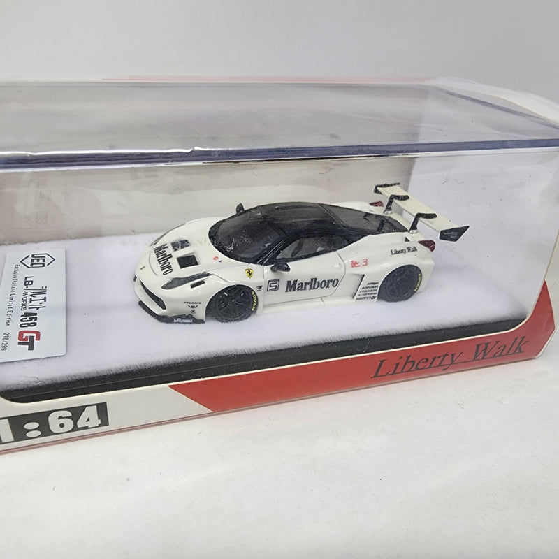 1:64 Ferrari 458 GT Italia Liberty Walk LB WORKS Performance Mariboro White