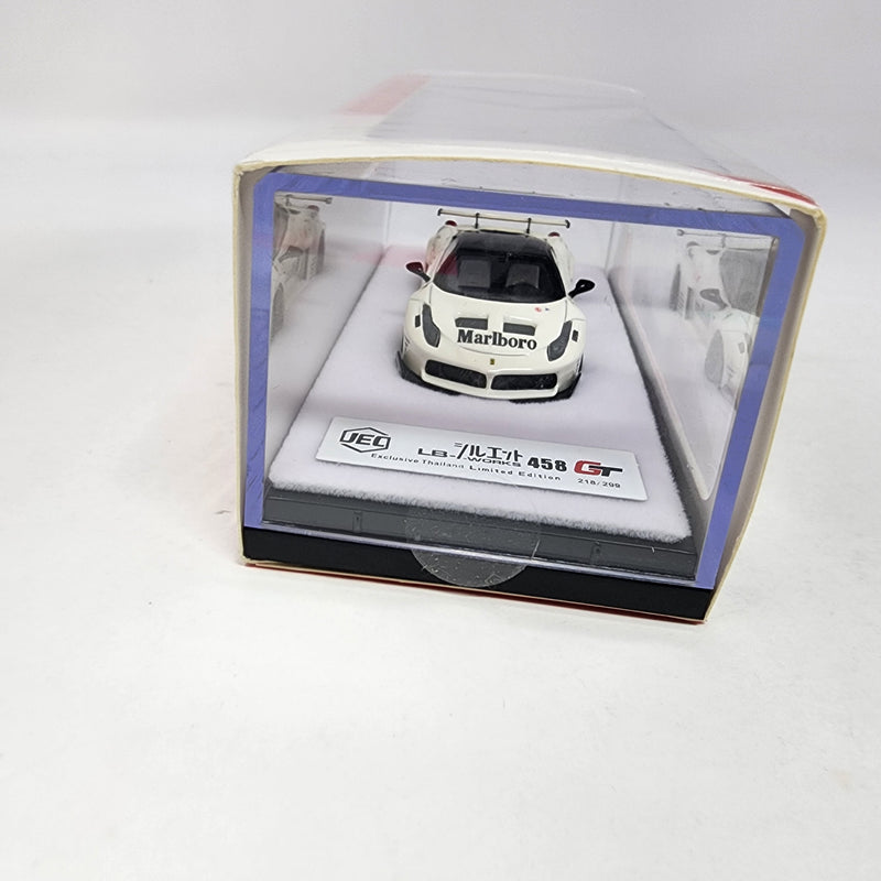 1:64 Ferrari 458 GT Italia Liberty Walk LB WORKS Performance Mariboro White