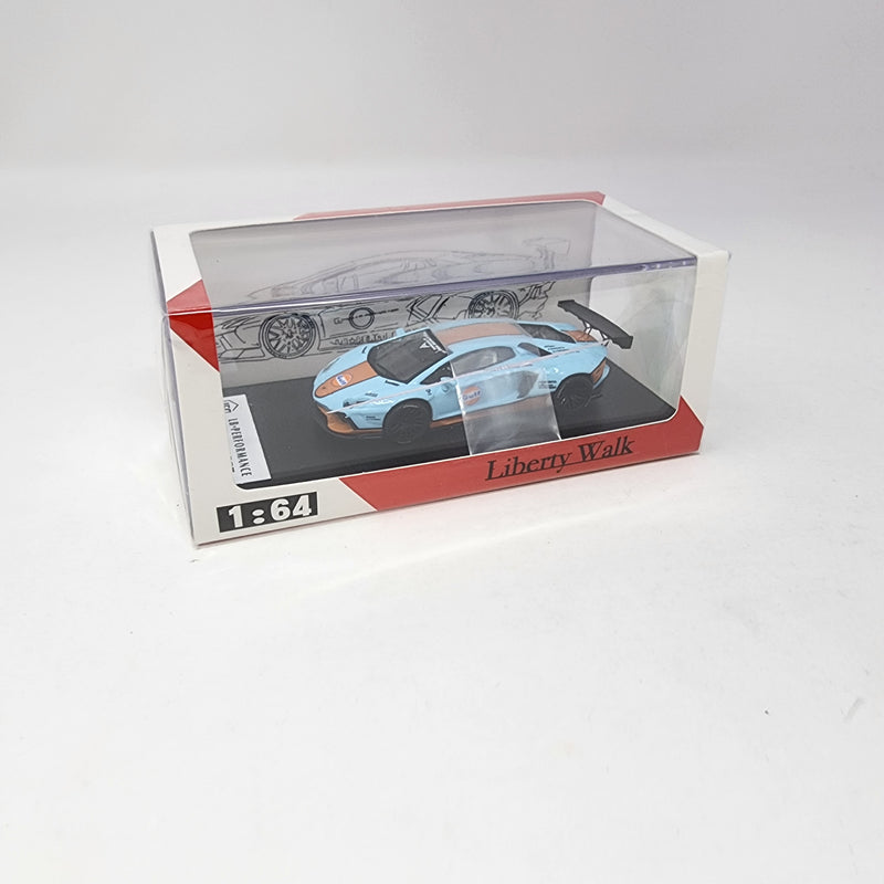 Liberty Walk Lamborghini Aventador Gulf Edition * JEC 1:64 scale