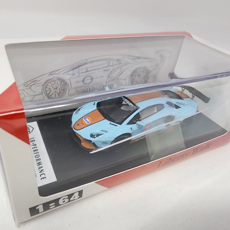 Liberty Walk Lamborghini Aventador Gulf Edition * JEC 1:64 scale