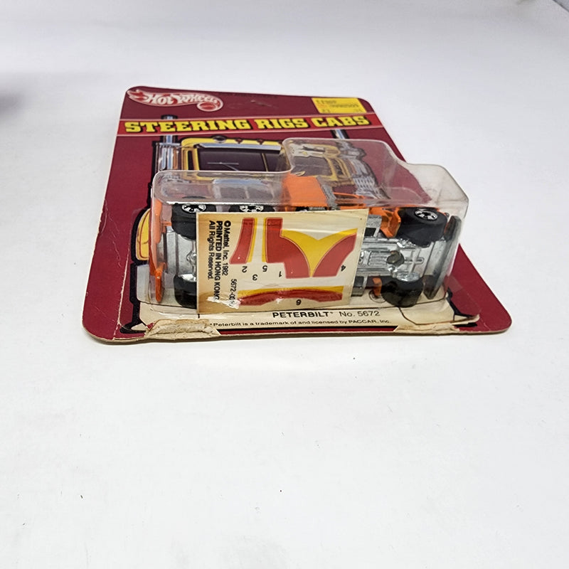 Peterbilt No 5672 * Orange * 1982 Hot Wheels Hong Kong Steering Rigs