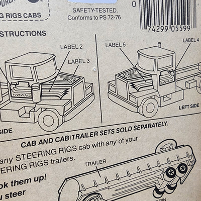 Peterbilt No 5672 * Orange * 1982 Hot Wheels Hong Kong Steering Rigs