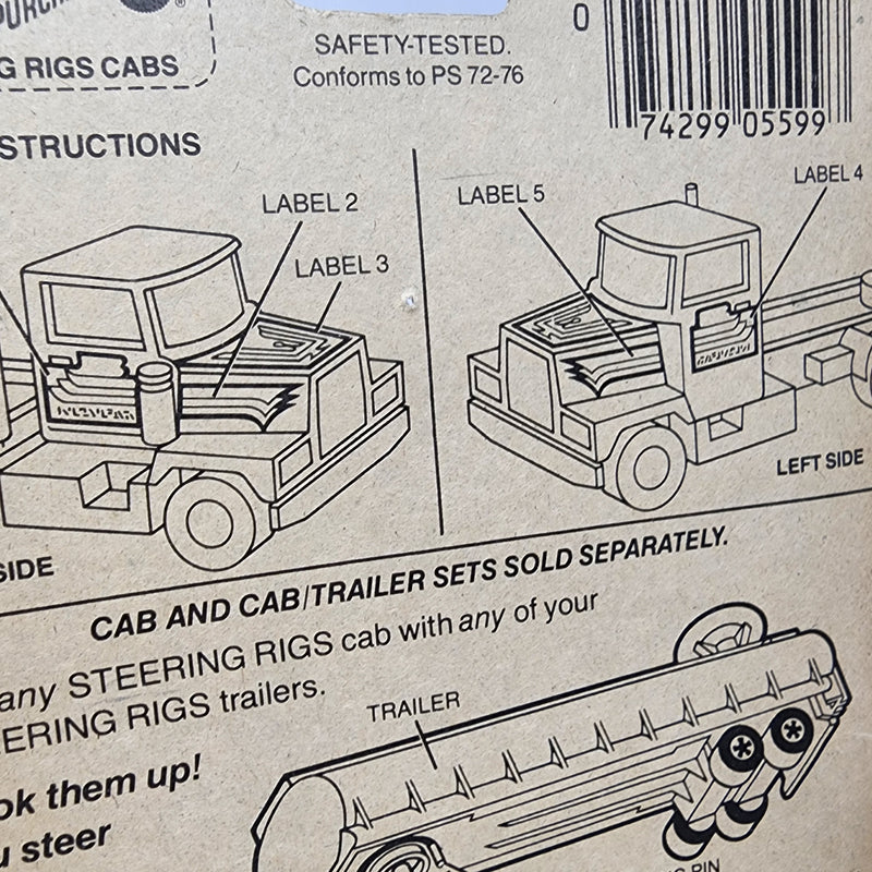 Peterbilt No 5672 * Orange * 1982 Hot Wheels Hong Kong Steering Rigs