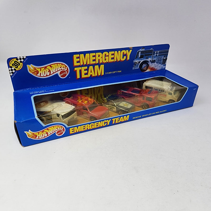 Emergency Team 5 car Gift Pack * 1990 Hot Wheels