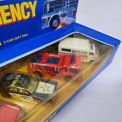 Emergency Team 5 car Gift Pack * 1990 Hot Wheels