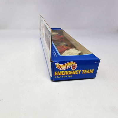 Emergency Team 5 car Gift Pack * 1990 Hot Wheels
