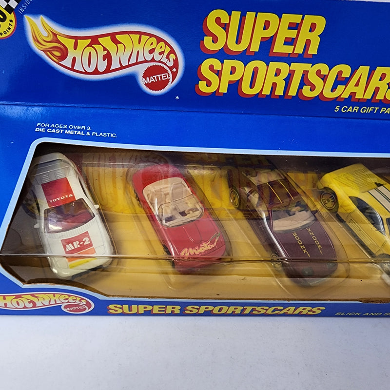 Super Sportscars 5 Car Gift Pack * 1987 Hot Wheels Ferrri, 300ZX, Diablo