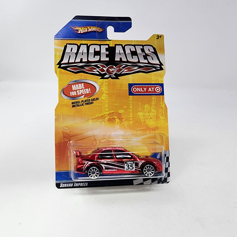 Subaru Impreza * RED * Hot Wheels Race Aces Target Only