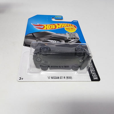 '17 Nissan GT-R R35 #364 * Grey * Hot Wheels 2017 w/ Factory Holo