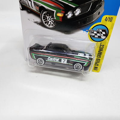 '73 BMW 3.0 CSL Race Car #57 * Black * Hot Wheels 2017 w/ Factory Holo