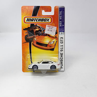 Porsche 911 GT3 #3 * WHITE * Matchbox Basic