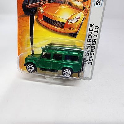 Land Rover Defender 110 #55 * Green * Matchbox Basic