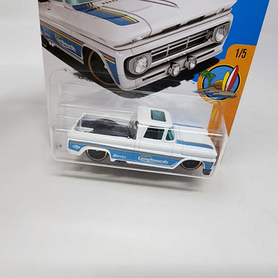 Custom '62 Chevy Pickup * WHITE * Hot Wheels 2017 w/ Factory Holo