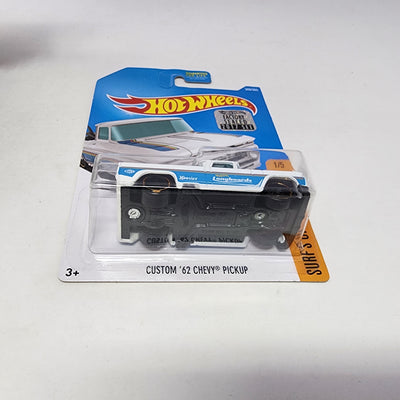 Custom '62 Chevy Pickup * WHITE * Hot Wheels 2017 w/ Factory Holo