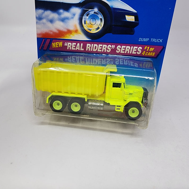 Dump Truck * Yellow * Hot Wheels Real Rides Series