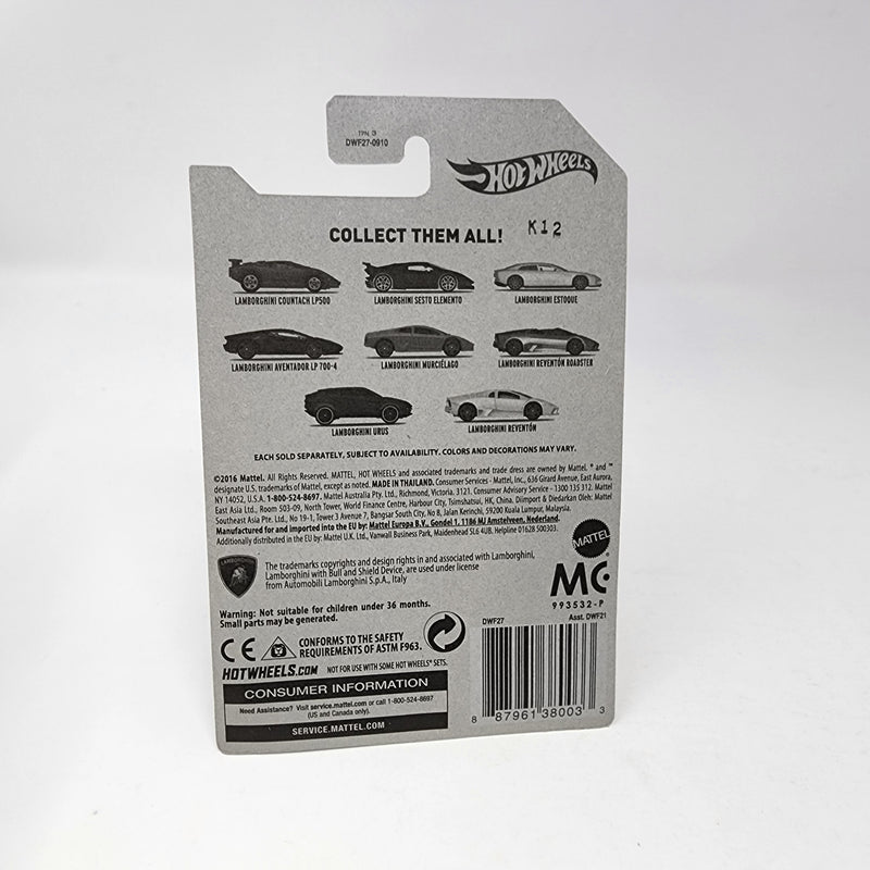 Lamborghini Estoque * WHITE * Hot Wheels Lamborghini Series
